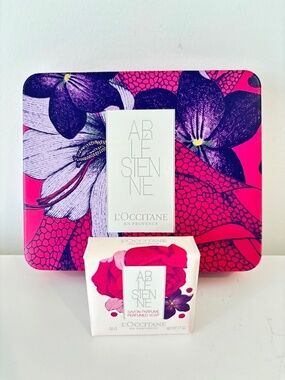 L'OCCITANE En Provence ARLESIENNE Perfumed Soap (50g/1.7oz) in bright pink tin